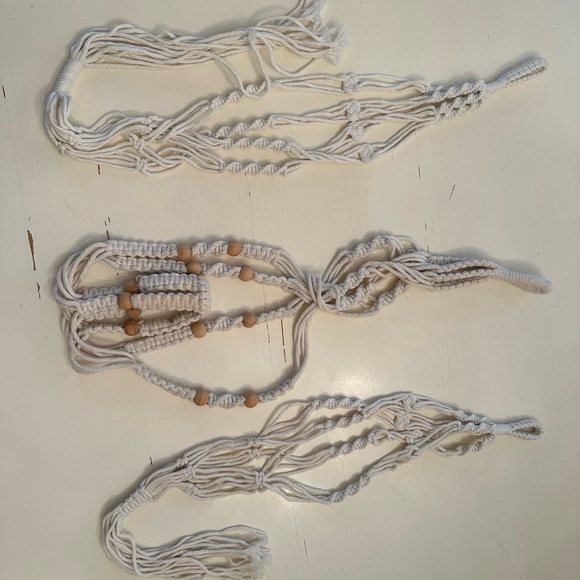 Bohemian Macrame 3 Piece set- Home Decor Plant Holder. - Picture 3 of 3